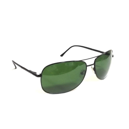 Black Frame Green Lens Sunglasses with Toughened Lenses for Men & Women