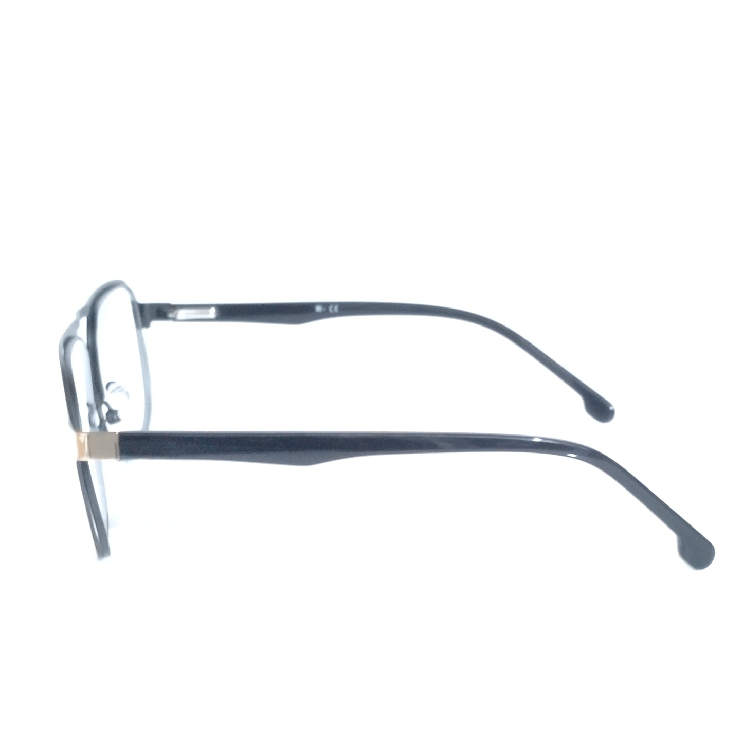 Executive Pilot Shape Glasses Dual Black Gold Full Frame