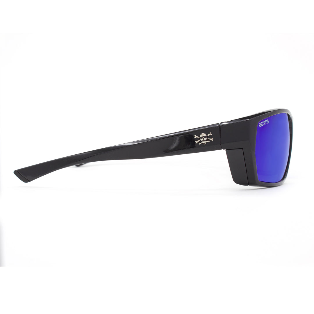 Polarized Sports Cycling Driving Sunglasses Black Frame Mirror Lens