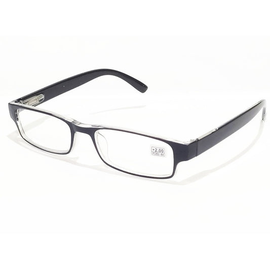 Black Reading Glasses with Power +2.50
