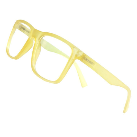 Yellow Transparent Square Frame ARTView Progressive Glasses
