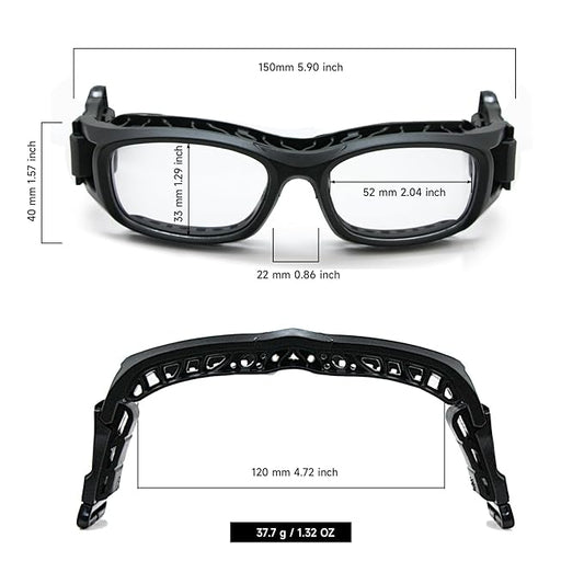 Outdoor Sports Glasses with power For Teens