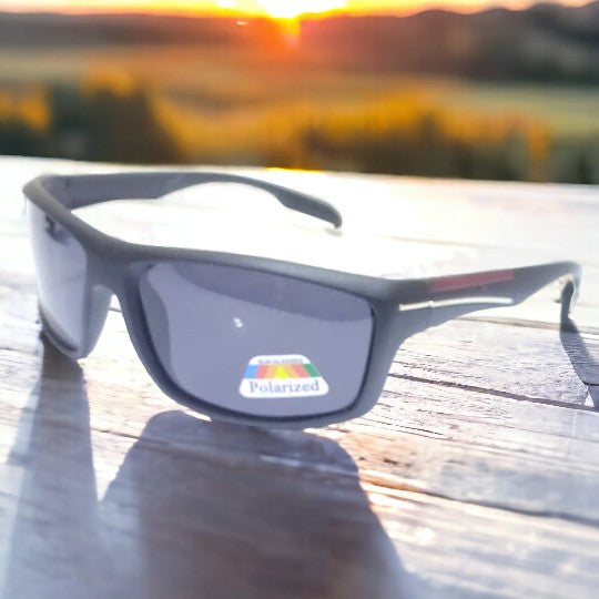 Sigma Matt Black Polarized Sports Sunglasses 9701MBKR – Glasses