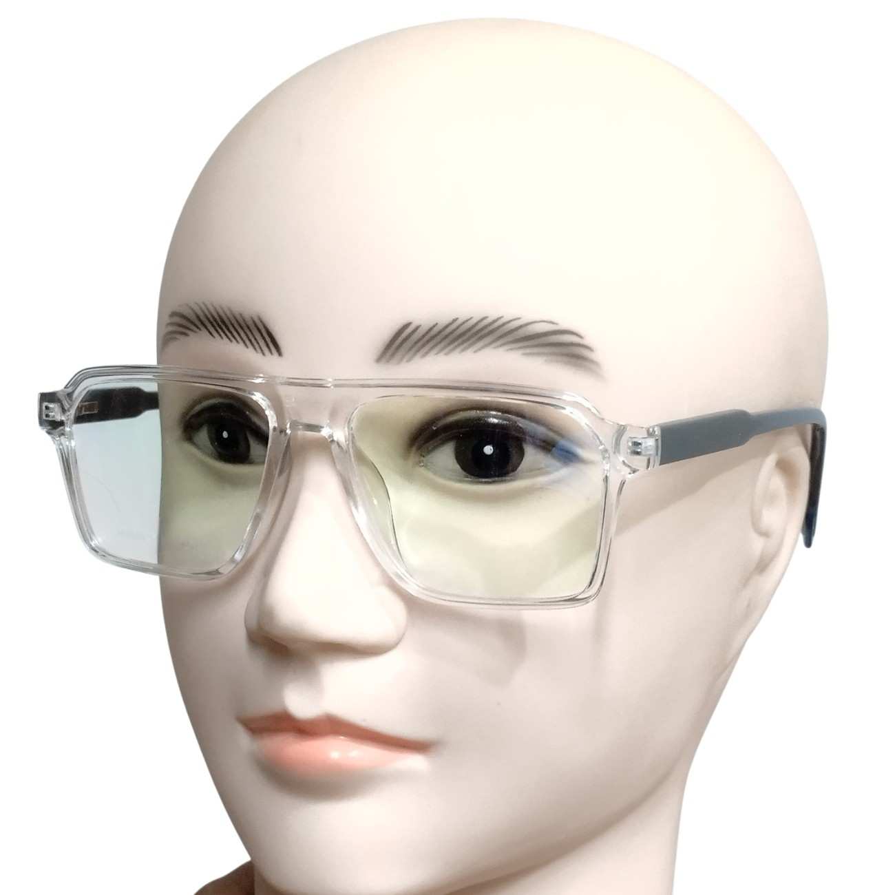 ARTView Transparent Rectangle Spectacle Frame for Men & Women – Model 983003 (54-17-146)