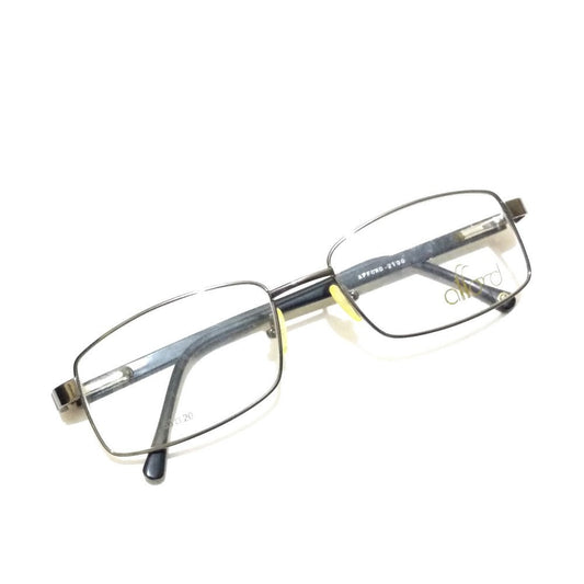Executive Grey Full Frame Rectangle Progressive Glasses - Multifocal No Line Bifocal Lens 2100GR
