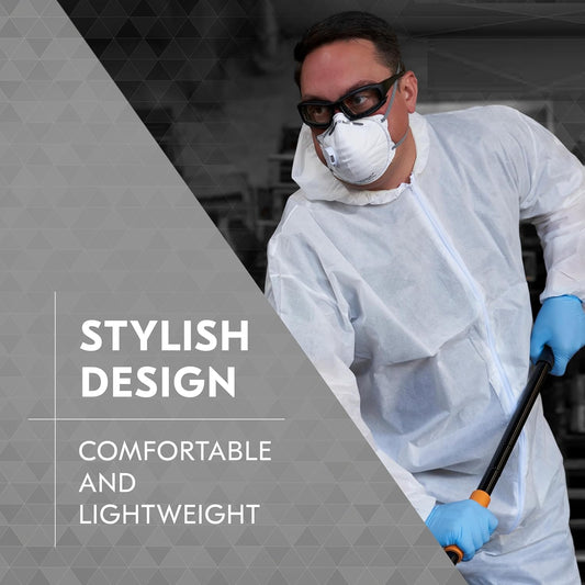 Safety Glasses with Clear Anti-Fog Lens with Interchangeable Temples and Head Strap