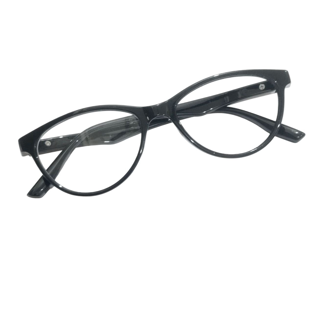 Kids Ptosis Crutch Glasses – Black Cat Eye Frame with Eyelid Lift Support (Size 44-20)