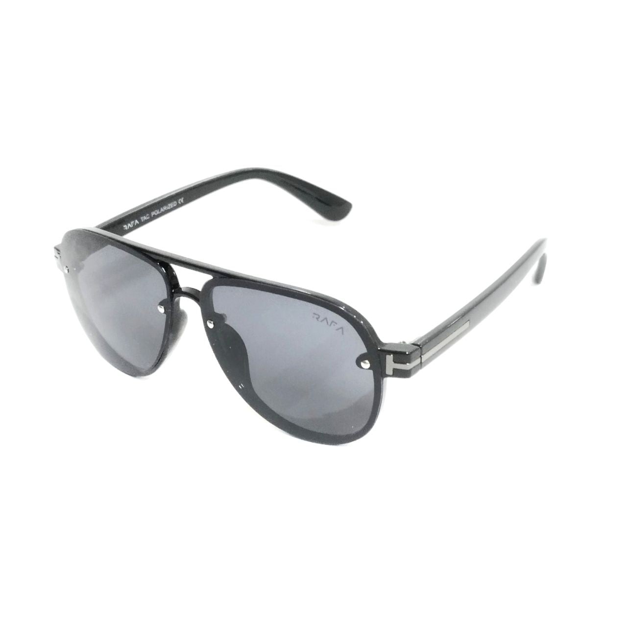 EYESafety Pilot-Style Sunglasses Black Frame, Polarized Lens