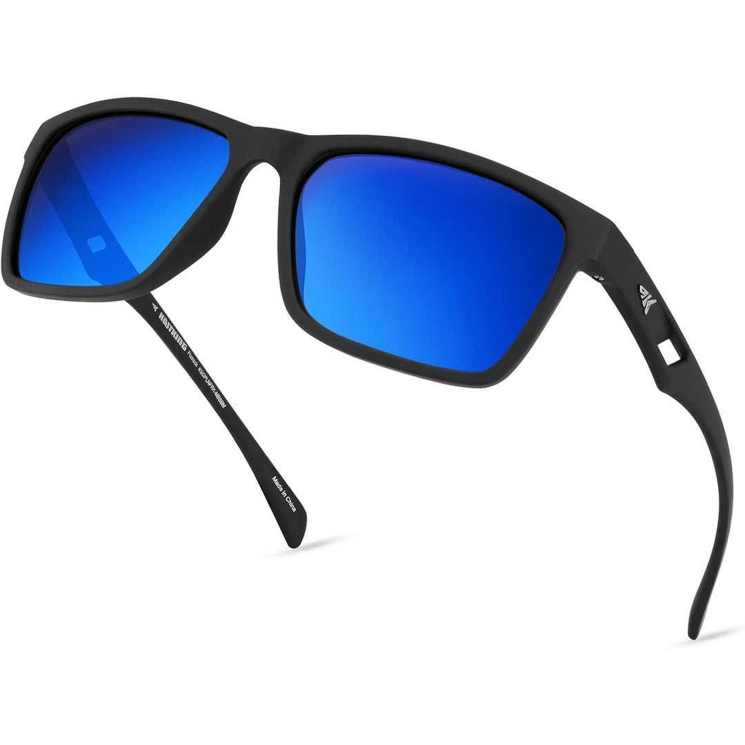 Blue Mirror Oleophobic Mirrored Polarized Sports Cricket Cycling Driving Running Sunglasses