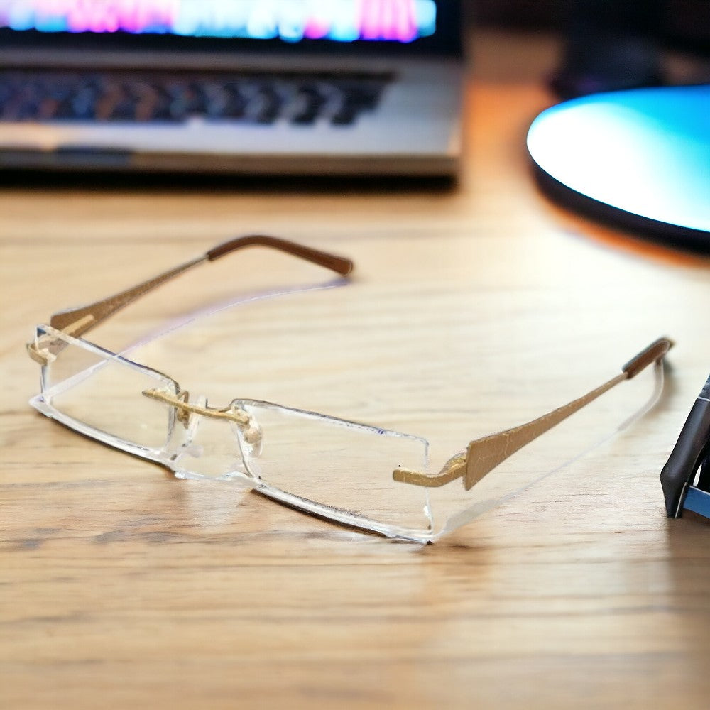 Elegant Rimless Glasses for Men and Women 8001 – Glasses India Online