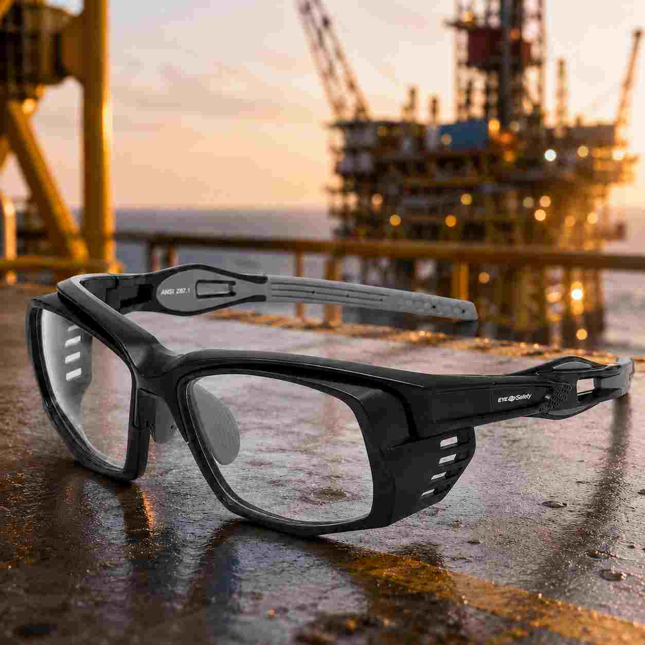 EYESafety ES022 Premium Sports Style Safety Glasses with Power – ANSI Z87.1