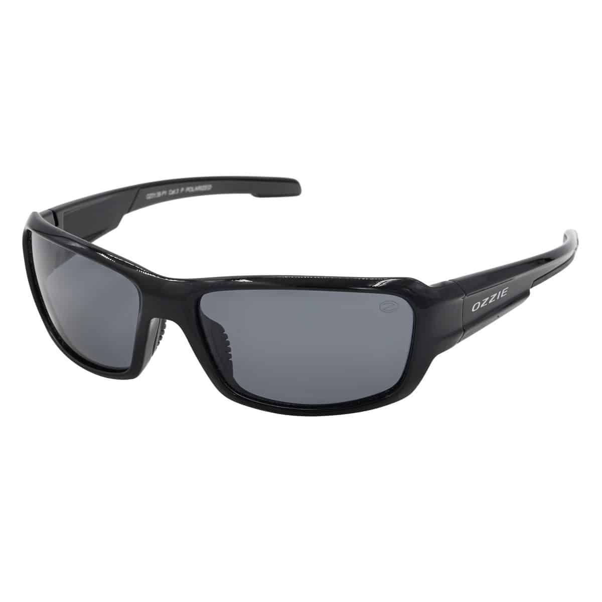 EYESafety Black Wraparound Cat Polarized Sunglasses UV400
