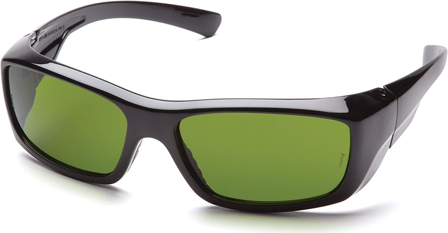Pyramex Safety Shade Safety Glasses, Scratch-Resistant, Black Frame, ir Filter Lens (SB7960SF)