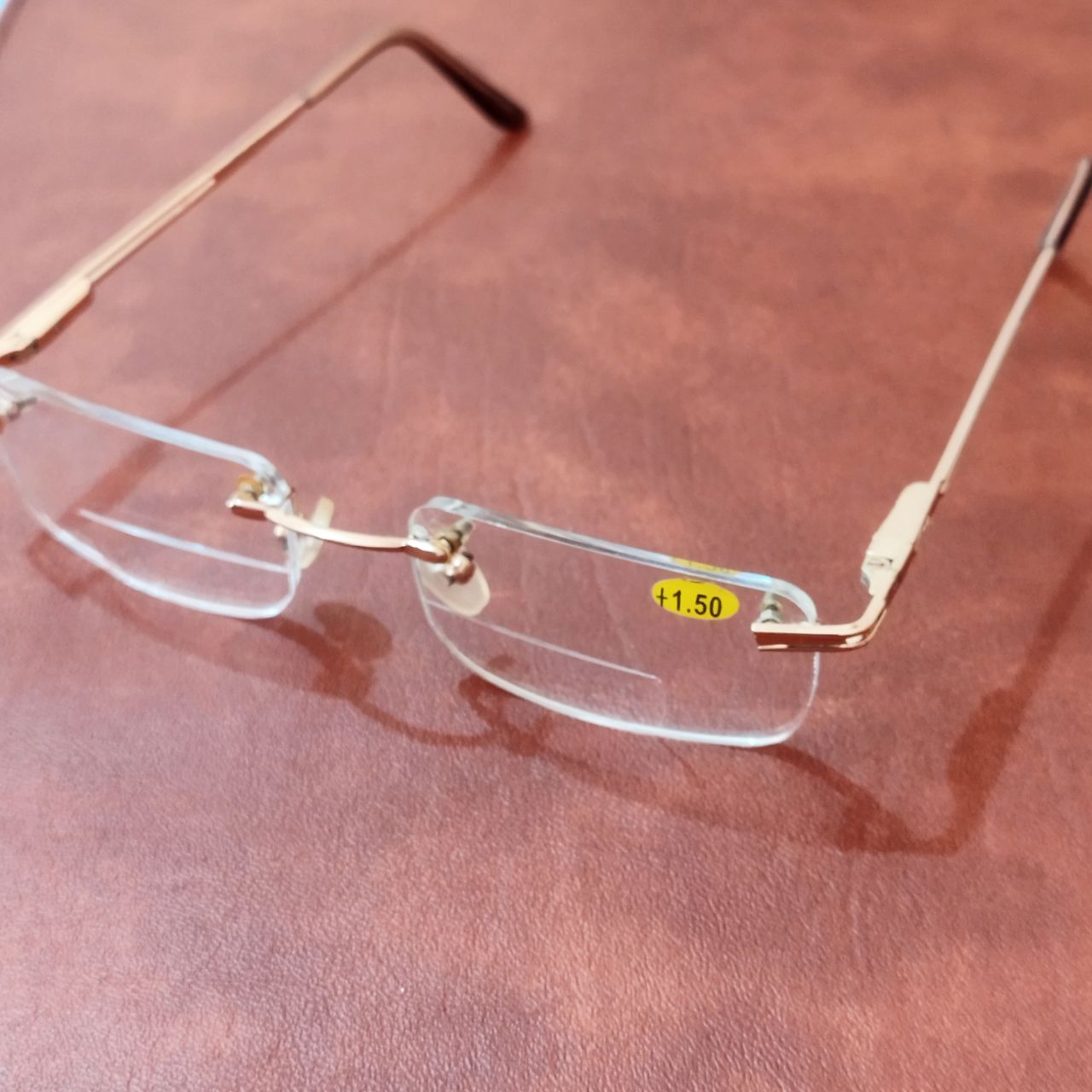 Bifocal Gold Rimless Reading glasses Plus +1.50 Glasses India Online