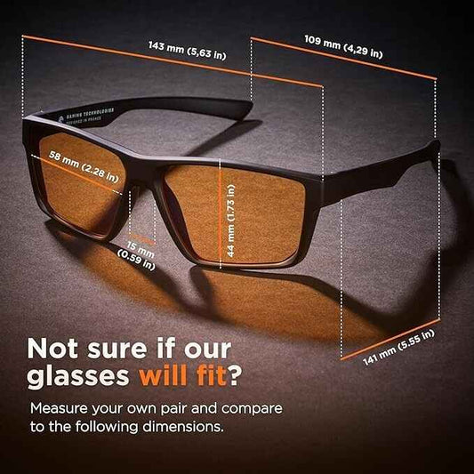 Gaming Glasses | Blue Light Blocking Computer Screen Glasses | Anti Fatigue & Eyestrain for Men and Women