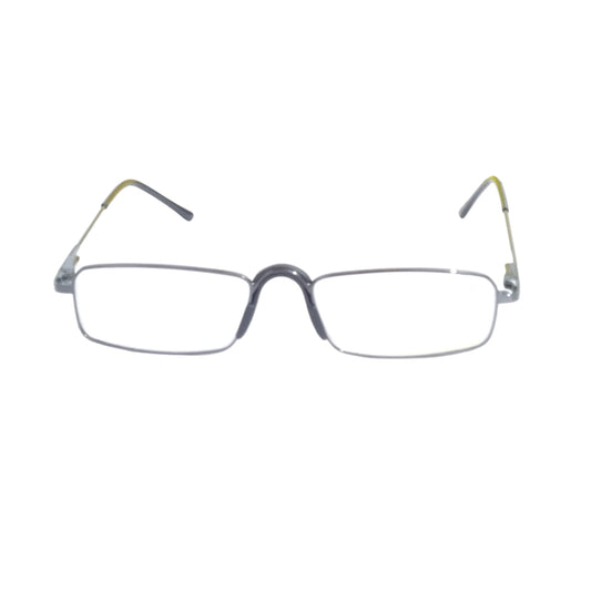 Black Full Frame Metal Reading Glasses with Fix Nose Pads