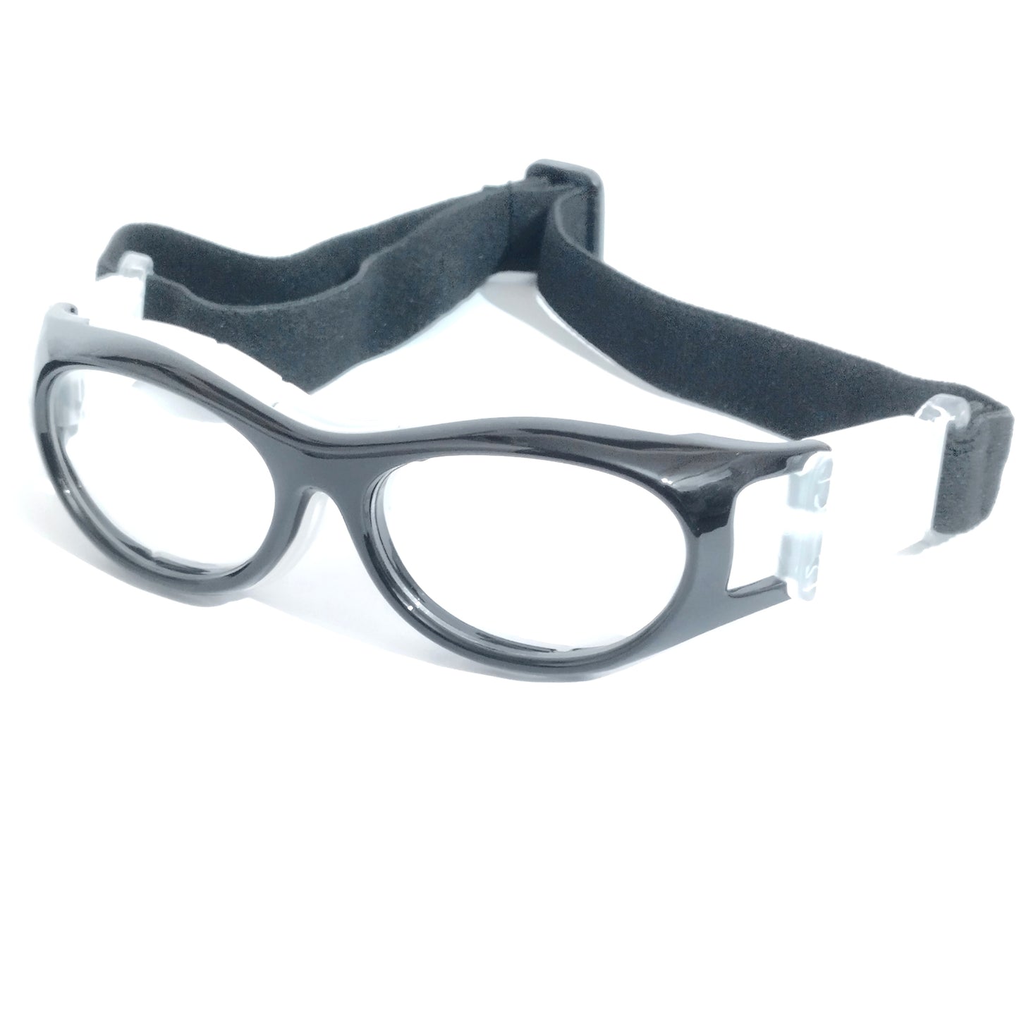 Black Sports Soccer Football Squash Glasses with Power For Teens