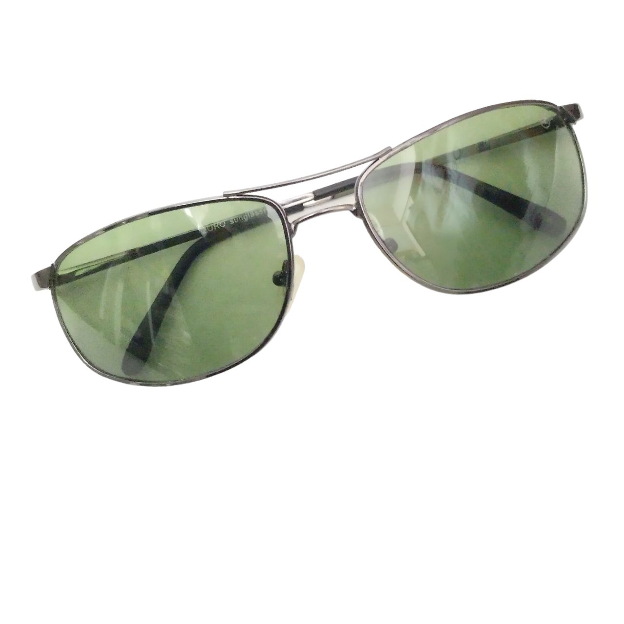 Grey Curved Rectangular Sunglasses 3147