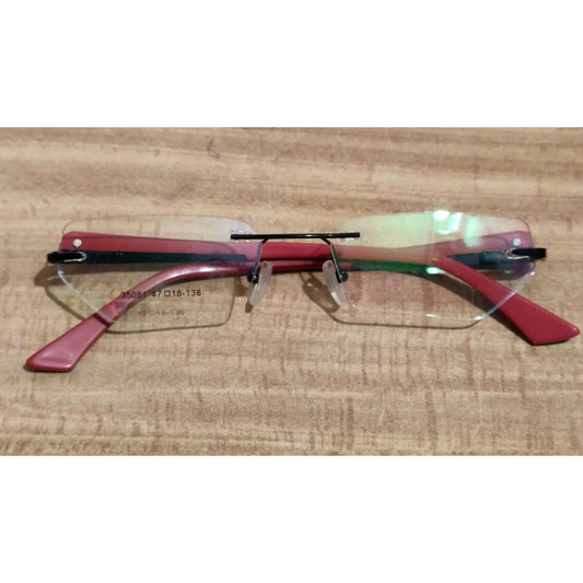 Lightweight Rimless Glasses with Blue Light Filter - Stylish and Functional 35084