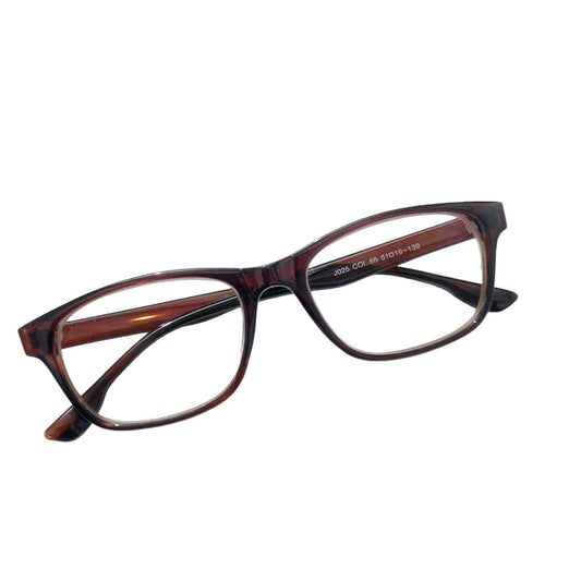 Brown Computer Glasses with Anti Glare Coating J025BR