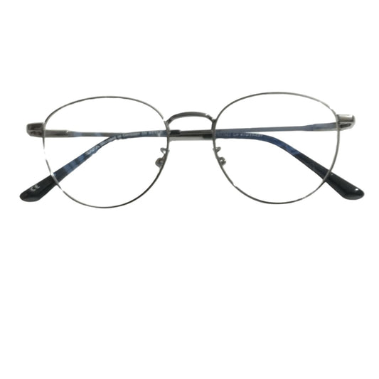 Executive Grey Retro Round Spectacle Frame Glasses