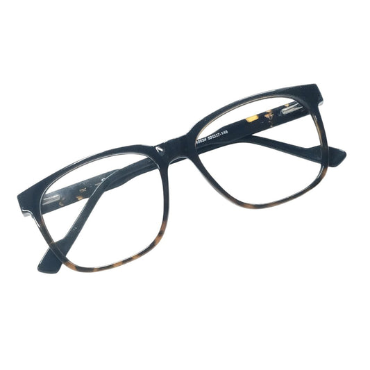 Large Size Square Ptosis Crutch Glasses Square Frame 143034 Size 53-17-148