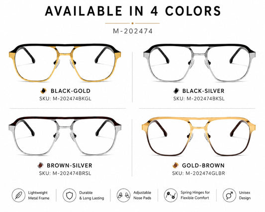 ARTView M-202474 available colours Black Gold Black Silver Brown Silver and Gold Brown