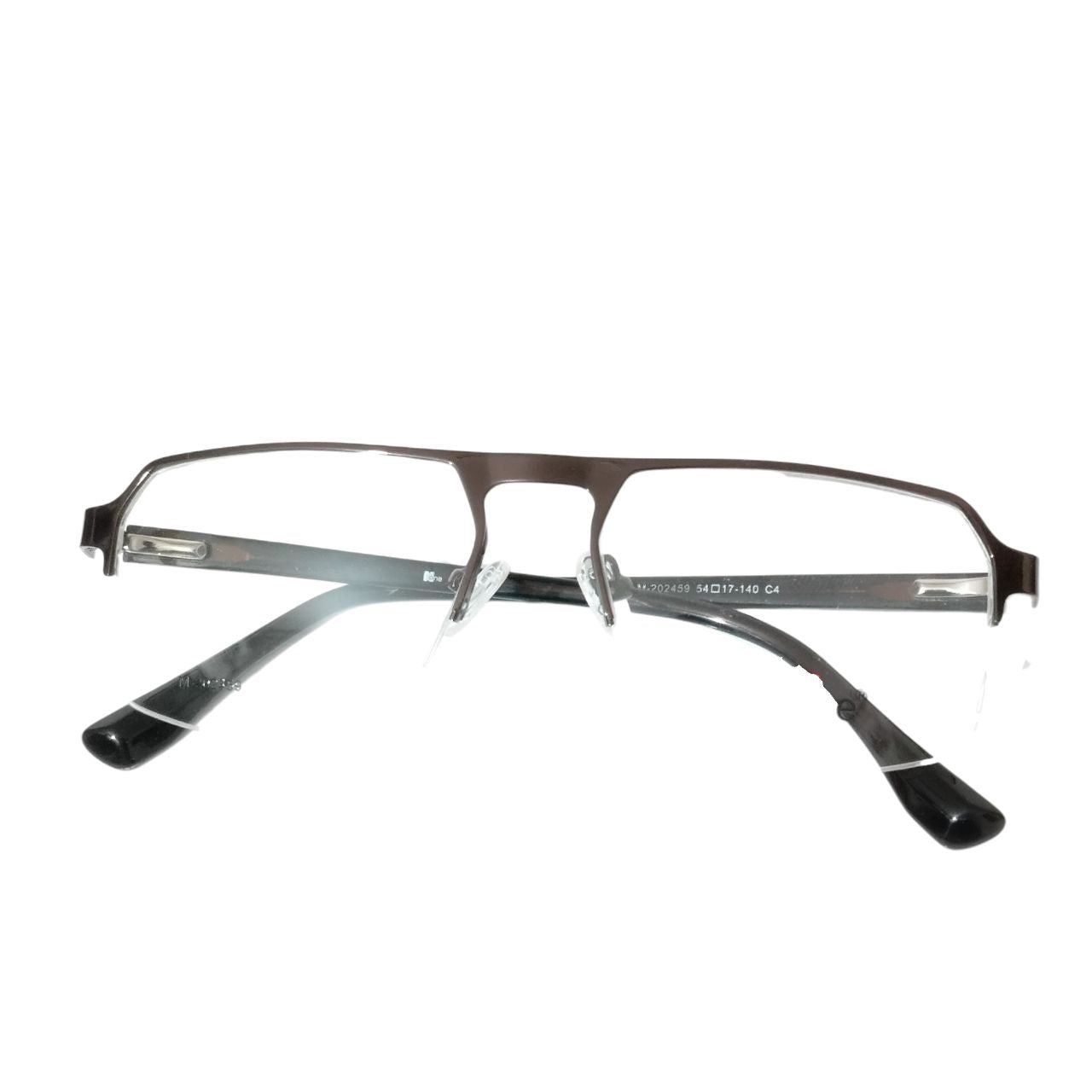 Luxury Executive Rectangle Brown Supra Half Frame Glasses