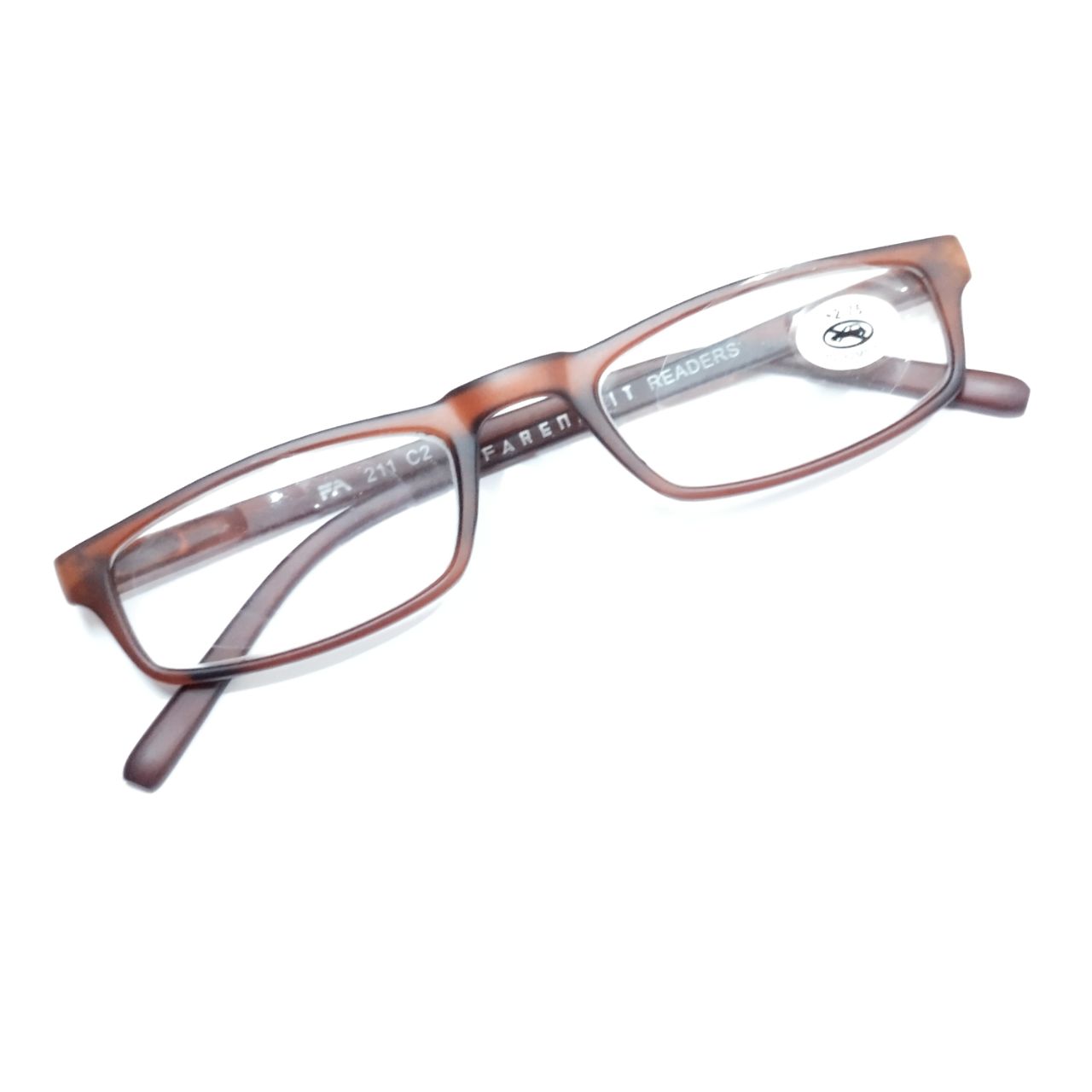 Slim Brown Reading Glasses For Men and Women with Spring 211br