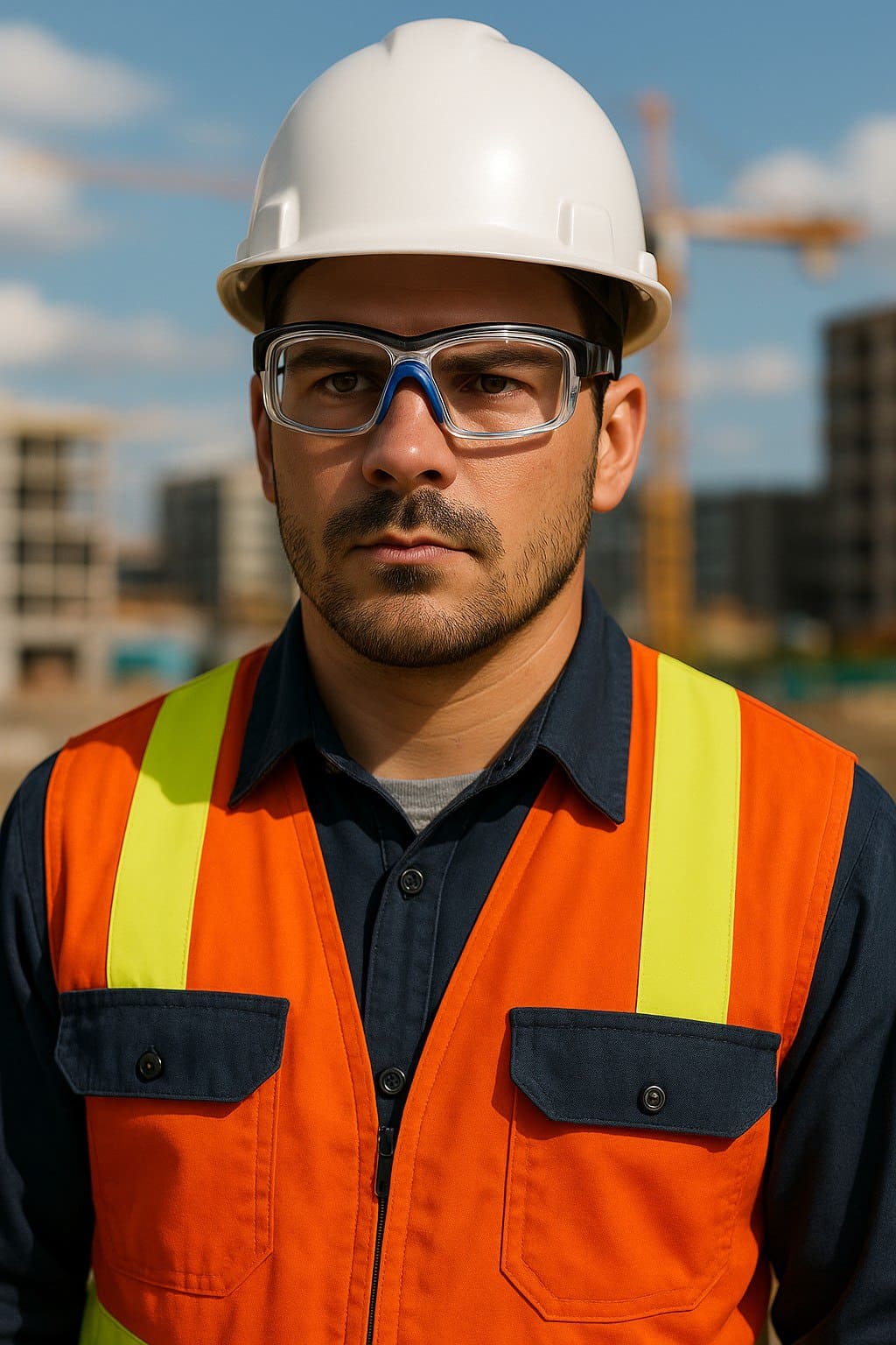 EYESafety Power Safety Glasses Black Blue Clear Eyewear