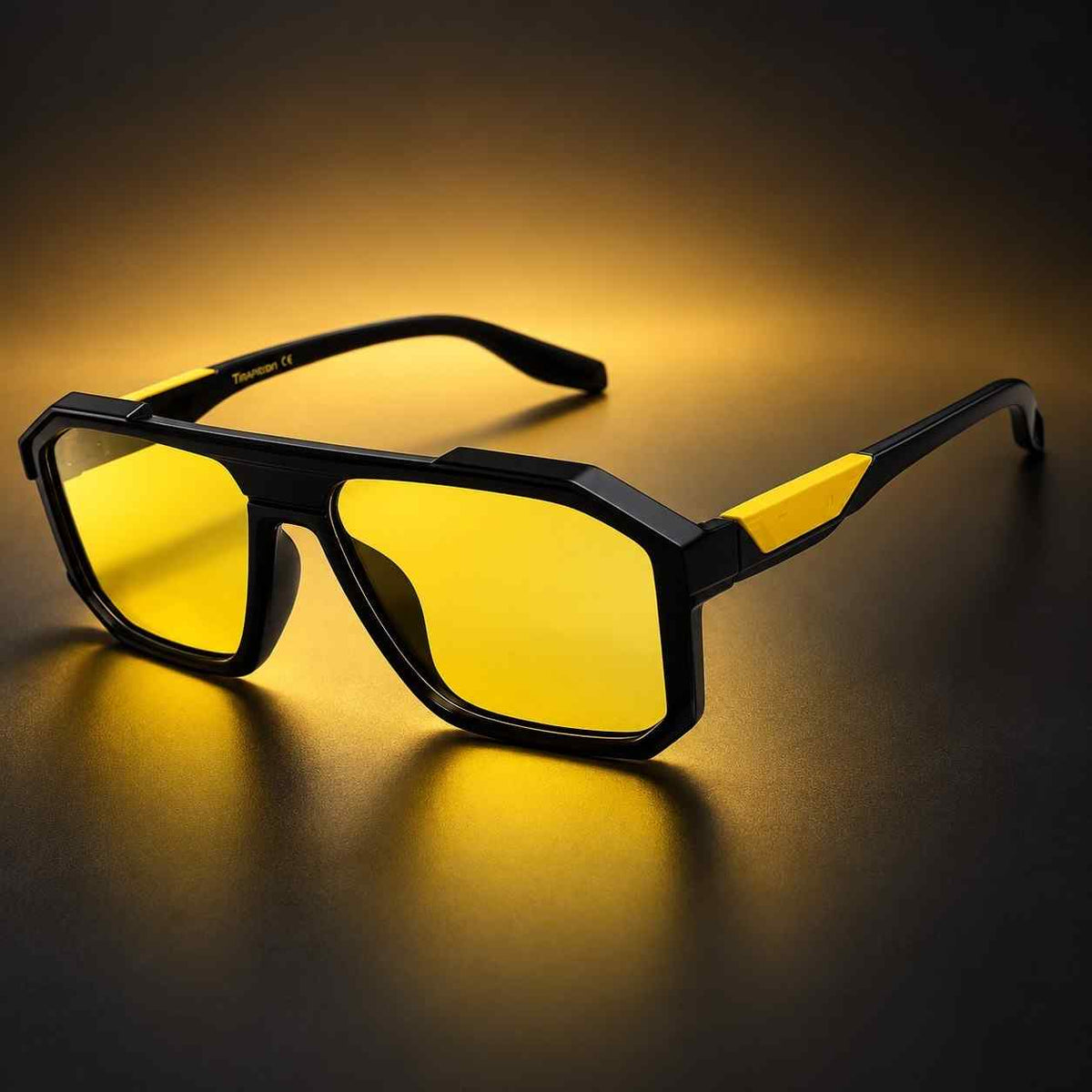 RV008 night driving sunglasses with yellow polarized lenses
