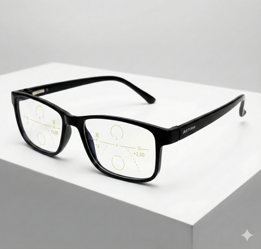 Progressive Reading Glasses with Blue Block Anti Glare Lens