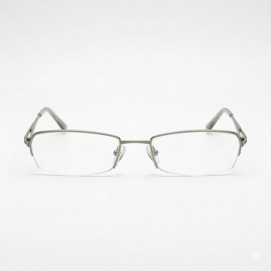 Grey Supra Half Frame Blue Light Blocker Computer Glasses R8053