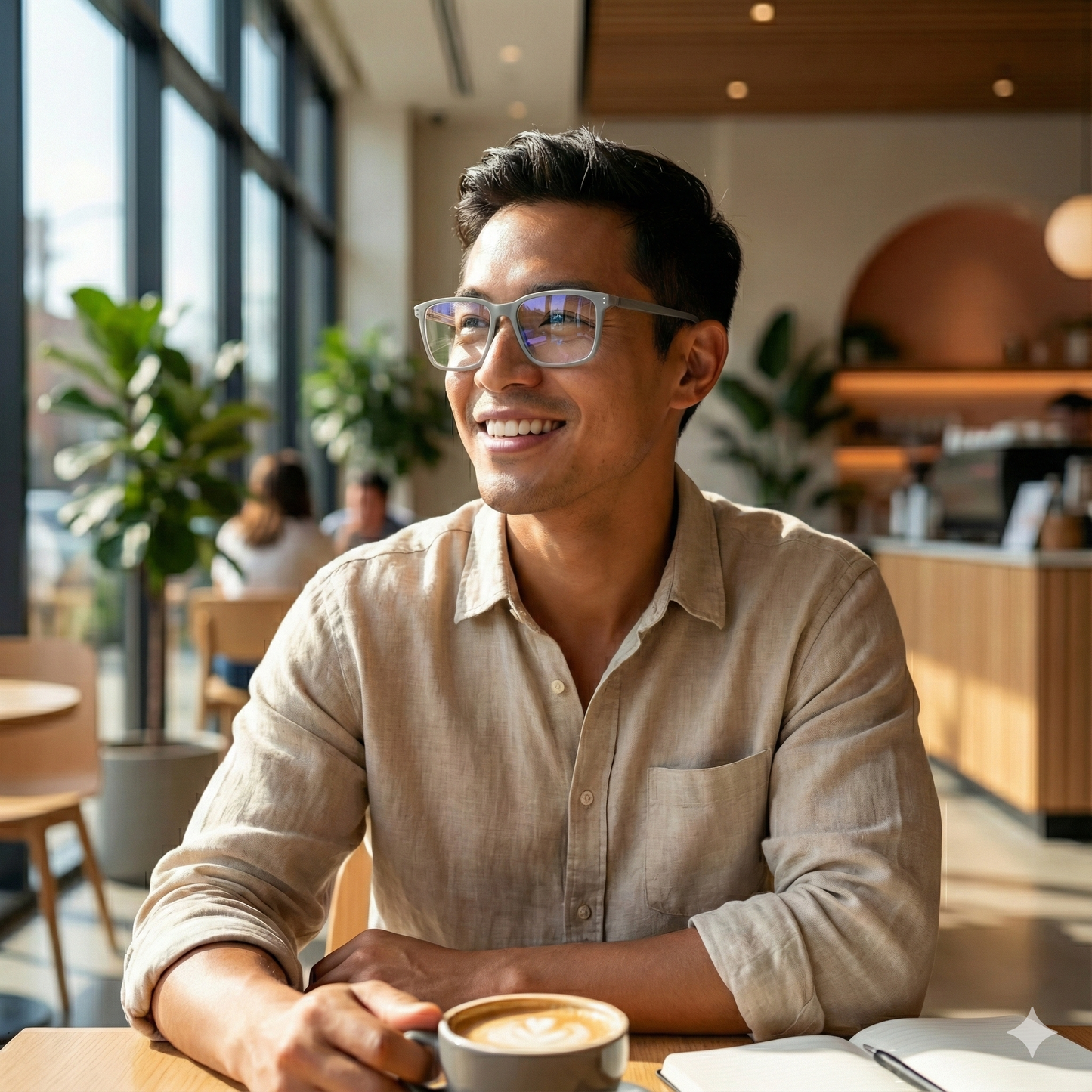 Matte Frost Grey Rectangle Eyeglasses – Lightweight Modern Frame for Men & Women