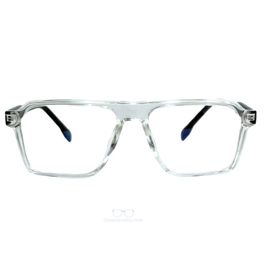 ARTView Transparent Rectangle Spectacle Frame for Men & Women – Model 983003 (54-17-146)