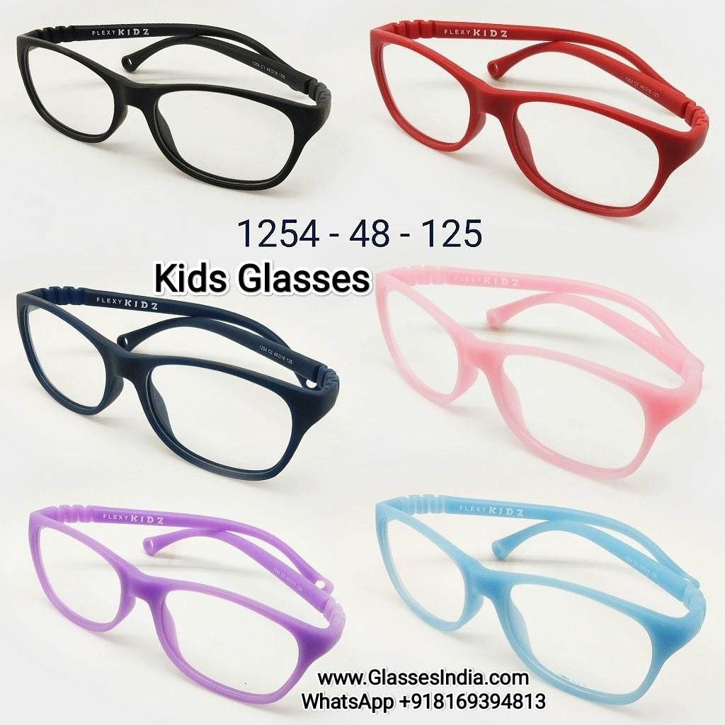 Trendy Kids Flexible Glasses with Blue Block Filter Lenses 1254