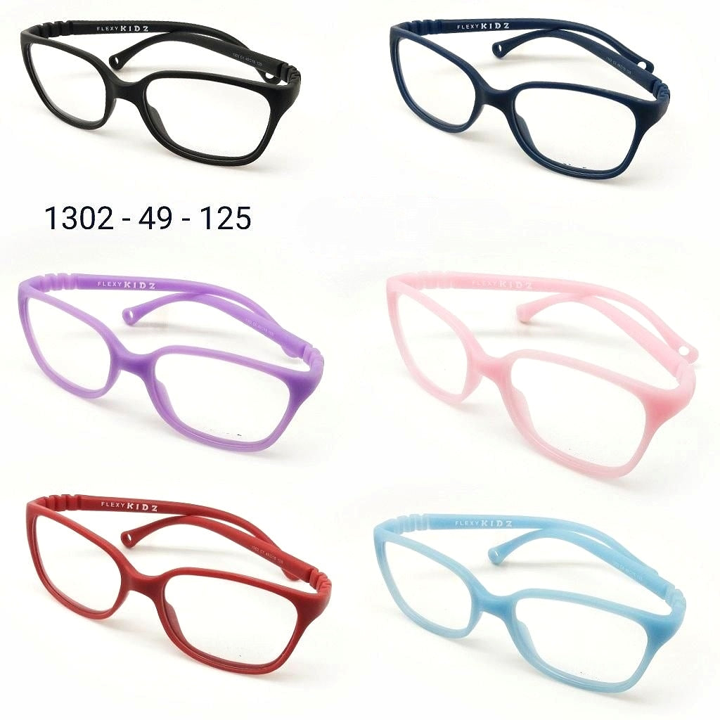 Trendy Kids Flexible Unbreakable Glasses with Blue Block Filter Lenses