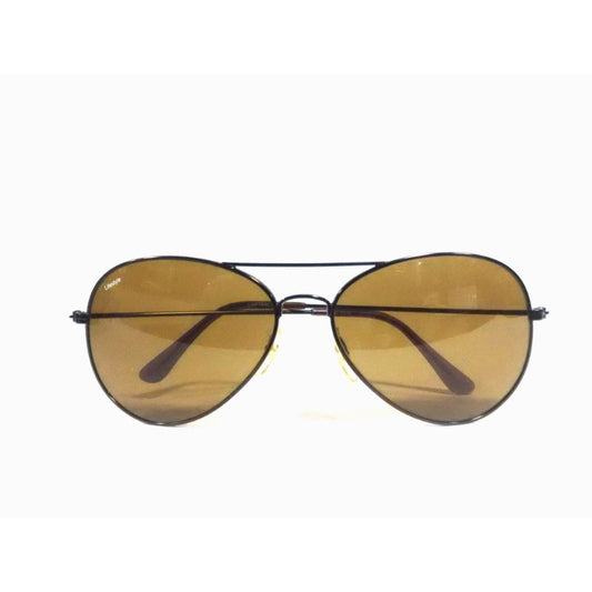 Classic Brown Frame Pilot Sunglasses with Brown Toughened Lenses – UV400 Protection
