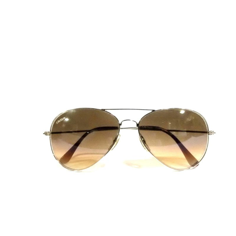 Classic Gold Mirror Pilot Sunglasses – Brown Gradient Lens | UV400 Protection