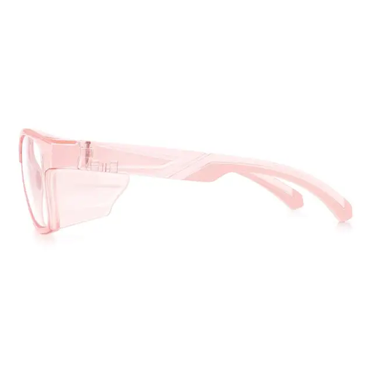 EYESafety Power Safety Glasses with Side Shields Pink Transparent Glasses