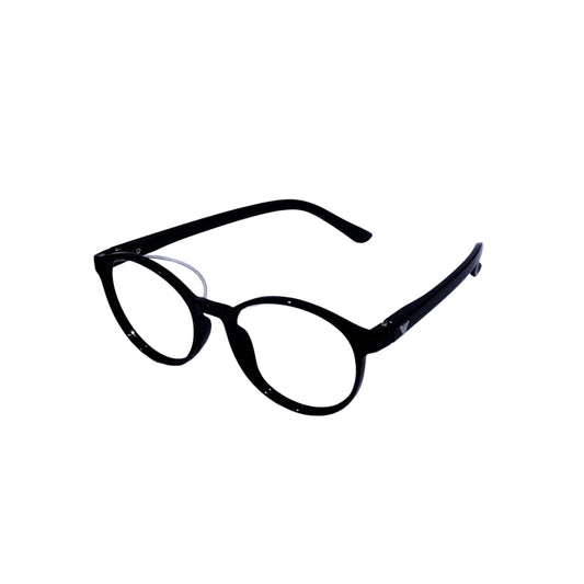 Black Round Ptosis Crutch Glasses for Teens | Model M1406 | Size 47-20