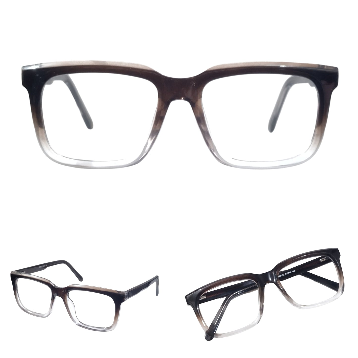 Square Ptosis Crutch Glasses Square Frame 143032 Size 50-19-148