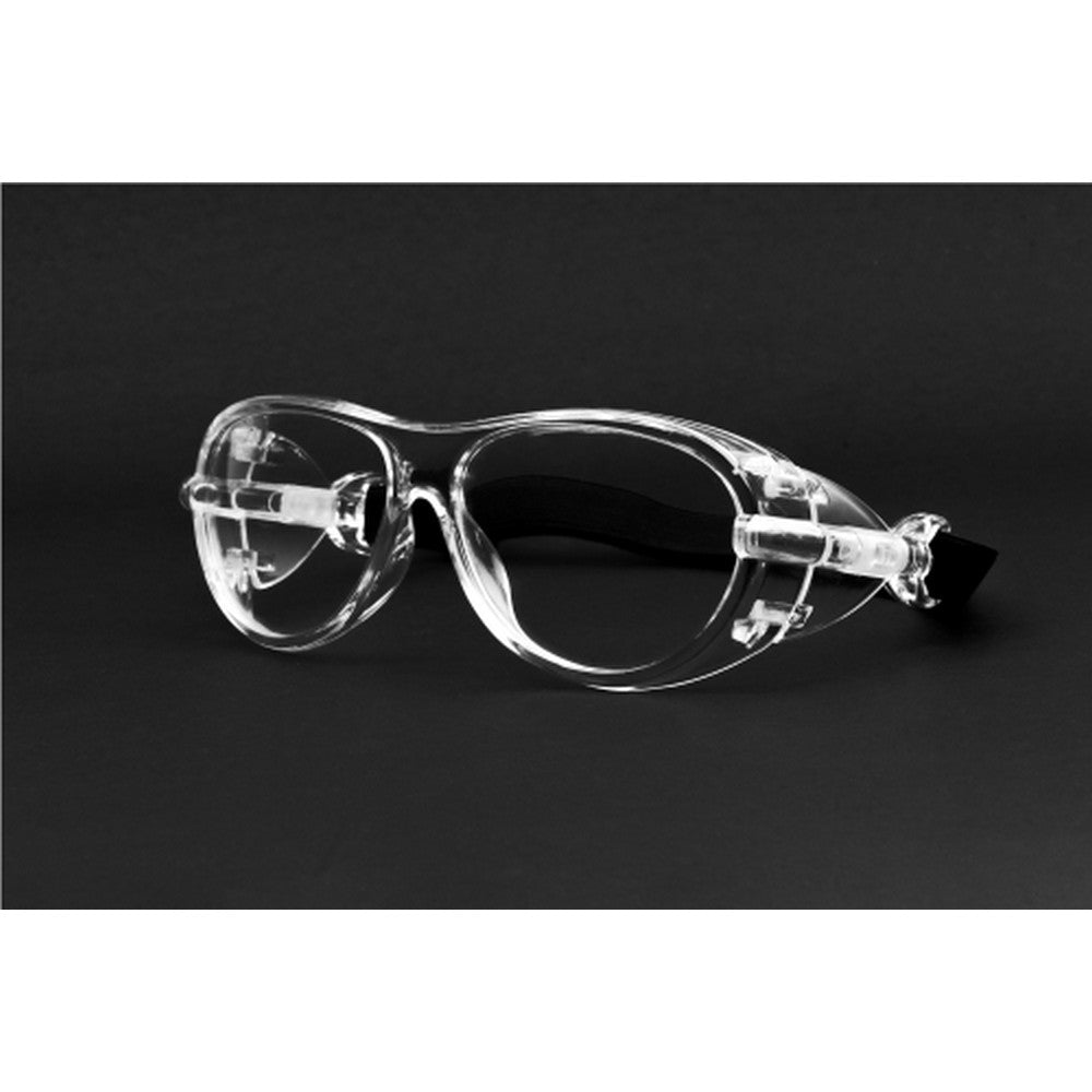 Anti Fog Transparent Frame Prescription Sports Glasses with Strap