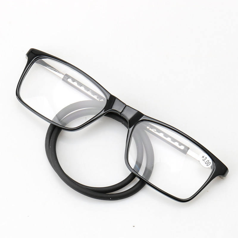 Stylish Blue Ray Filter Folding Hanging Reading Glasses