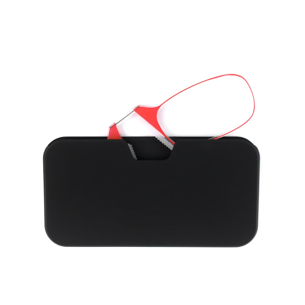 Nose Clip On Thin Foldable Reading Glasses for Men and Women