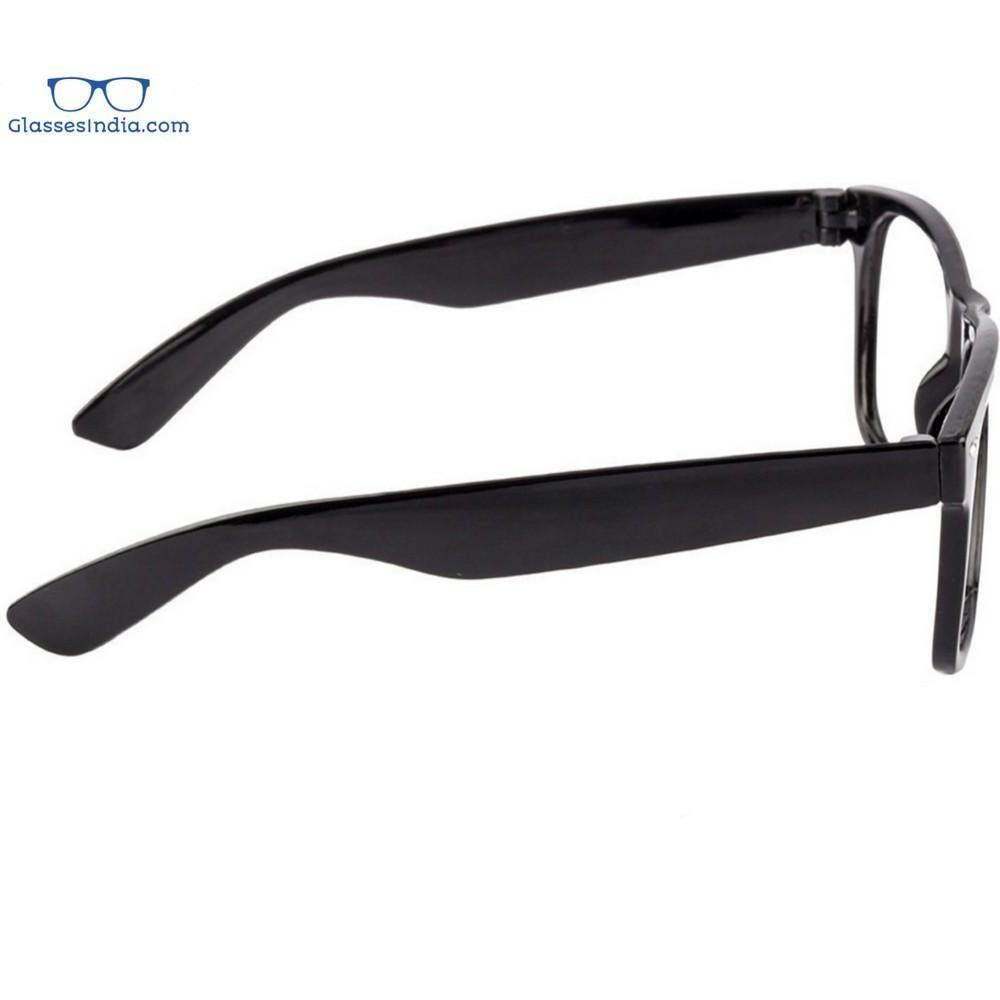 Black Computer Glasses with Anti Glare Coating WFBK - Glasses India Online