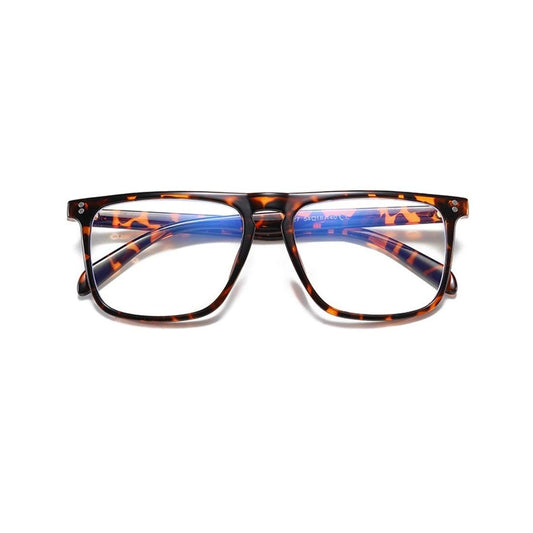 Demi Color Spectacle Frame Blue Light Blocking Blue Cut anti-glare Square Eyeglasses