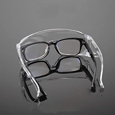 Protective Safety Goggles Clear Lens Wide-Vision Adjustable Chemical Splash Lightweight Protective Eyeglass with Clear Lens for Lab