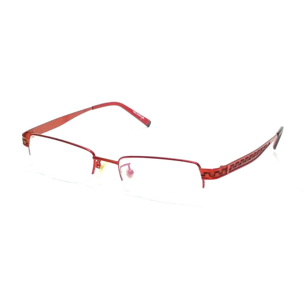 Womens Glasses Red Semi Rimless Glasses Buy Spexwale Half-Round