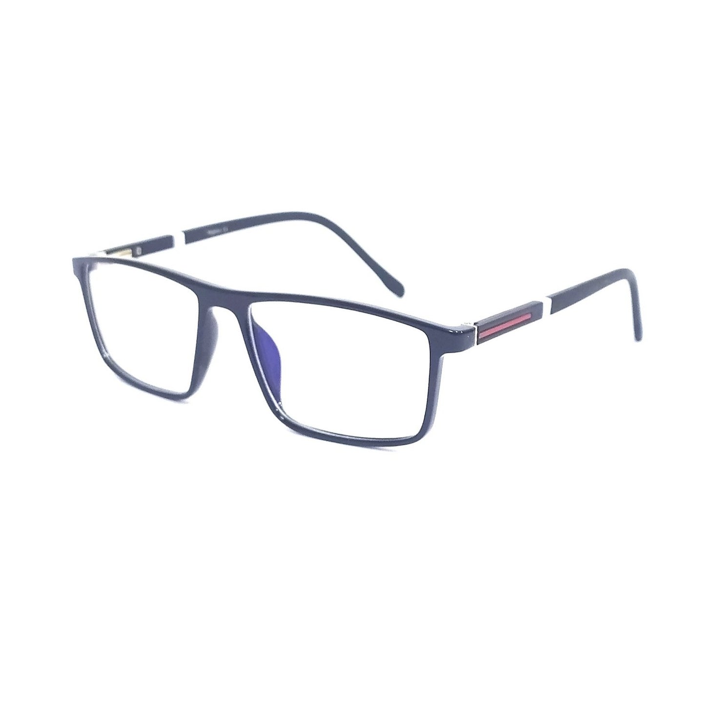 Rectangle Anti Glare Blue Light Computer Glasses Chashma for Men 66004
